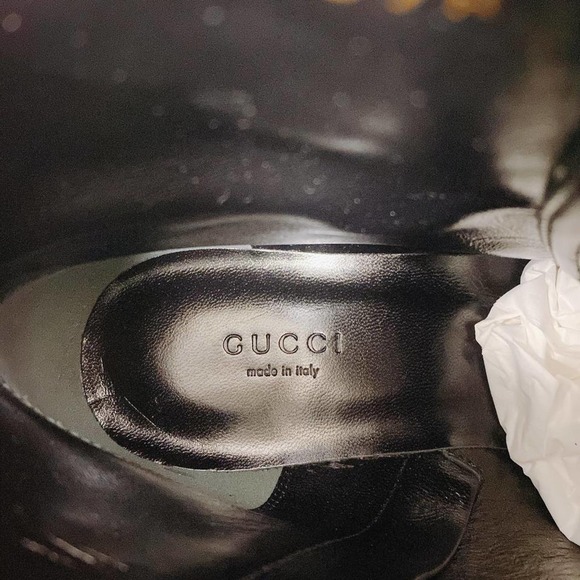 GUCCI Marmont GG logo leather boots - Picture 8 of 9